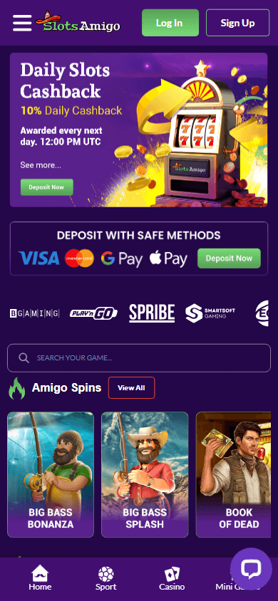SlotsAmigo Casino Mobile screenshot